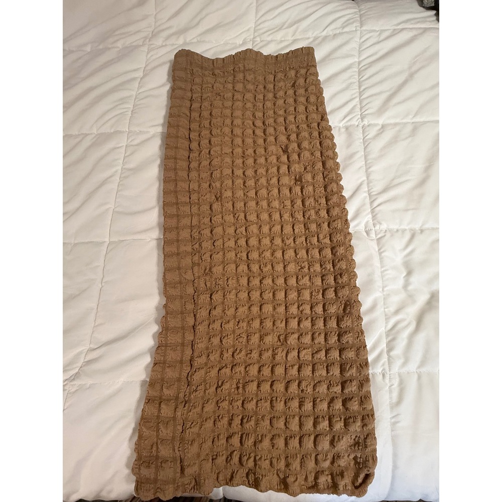 Dressed in LALA Popcorn Bubble Set sz XL  2 Piece Crop Top Midi Skirt - Picture 3 of 5